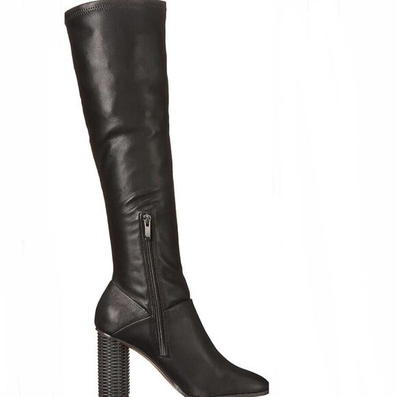 Franco Sarto NWOB Women's Cindy Vintage Nostalgia Faux Leather Black Boots 8.5 - Picture 12 of 12